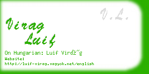 virag luif business card